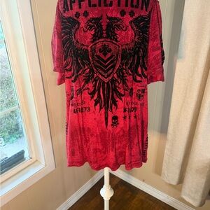 Affliction Graphic T-Shirt with Black Design